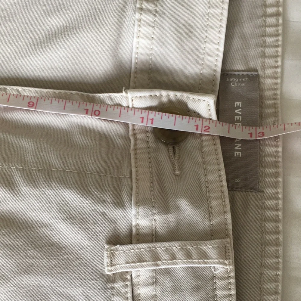 Everlane Beige Wide Leg Chinos, Size 8 - Picture 7 of 9